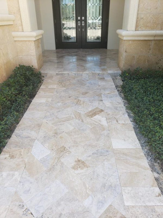 Avorio Travertine 6 x 12 Tumbled Paver