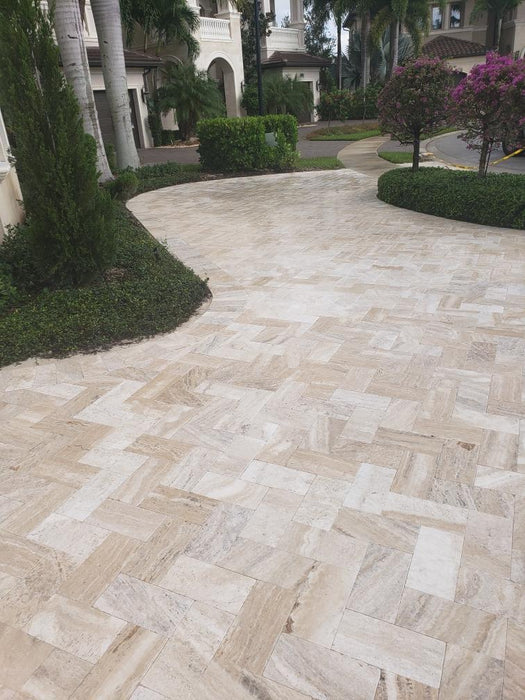 Avorio Travertine 6 x 12 Tumbled Paver