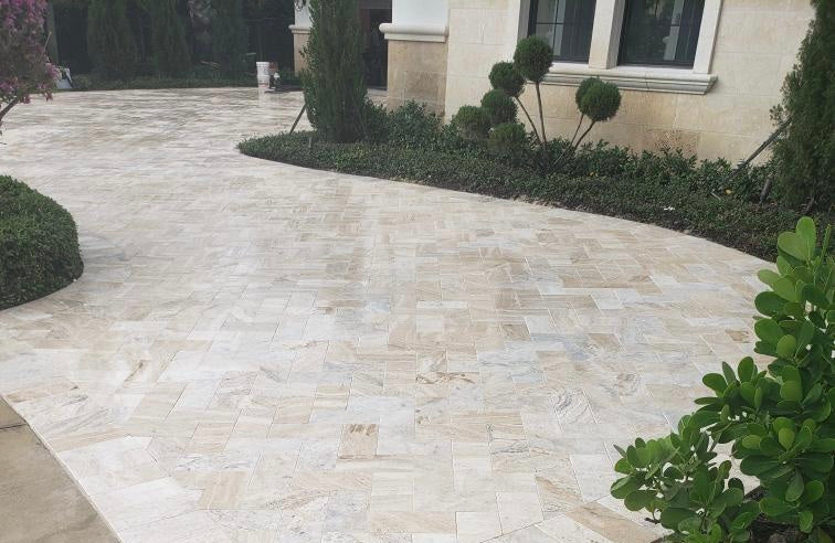 Avorio Travertine 6 x 12 Tumbled Paver