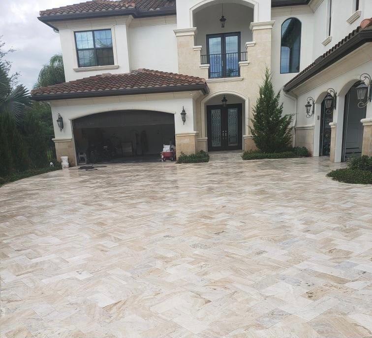 Avorio Travertine 6 x 12 Tumbled Paver