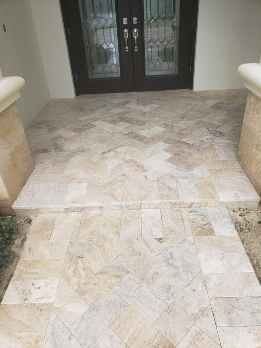 Avorio Travertine 6 x 12 Tumbled Paver
