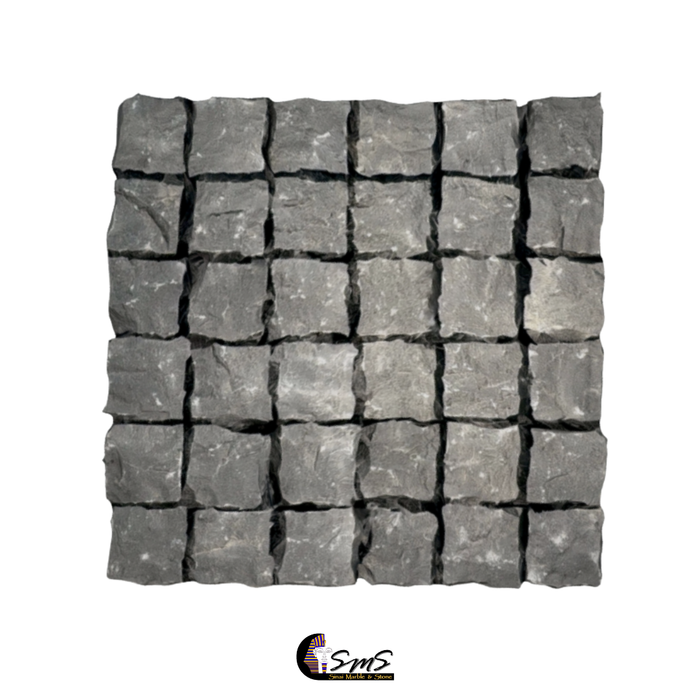 Basalt Cobblestone 4 x 4 x 5cm Tumbled Brushed