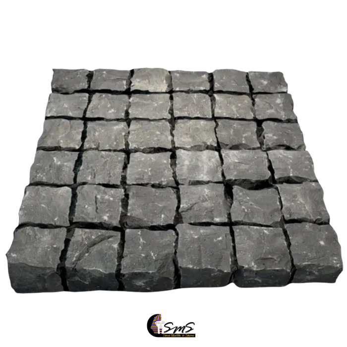 Basalt Cobblestone 4 x 4 x 5cm Tumbled Brushed