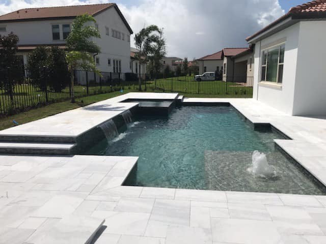 Bianco White Marble 6 x 12 Sandblasted and Brushed Paver