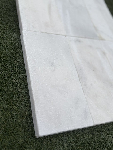 Bianco White Marble Paver 6X12 Tumbled (VC)