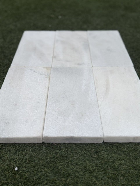 Bianco White Marble Paver 6X12 Tumbled (VC)