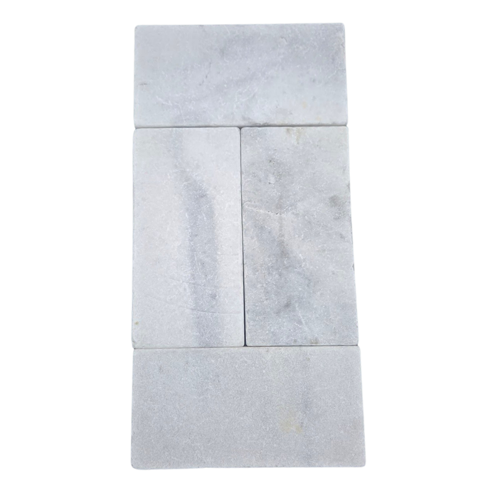 Bianco White Marble Paver 6X12 Tumbled (VC)