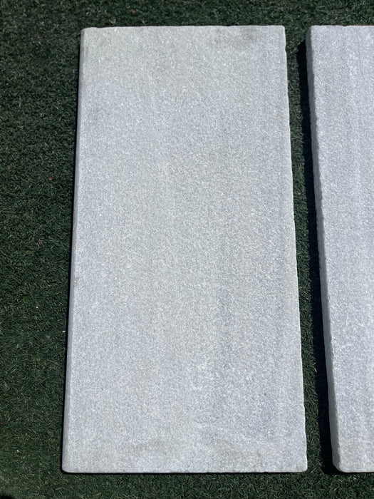 Bianco White Marble Pool Coping 12X24X3CM (VC) BUSHAMMERED BRUSHED