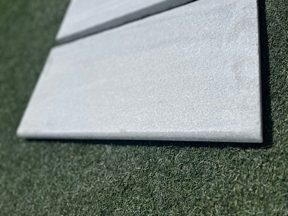 Bianco White Marble Pool Coping 12X24X3CM (VC) BUSHAMMERED BRUSHED