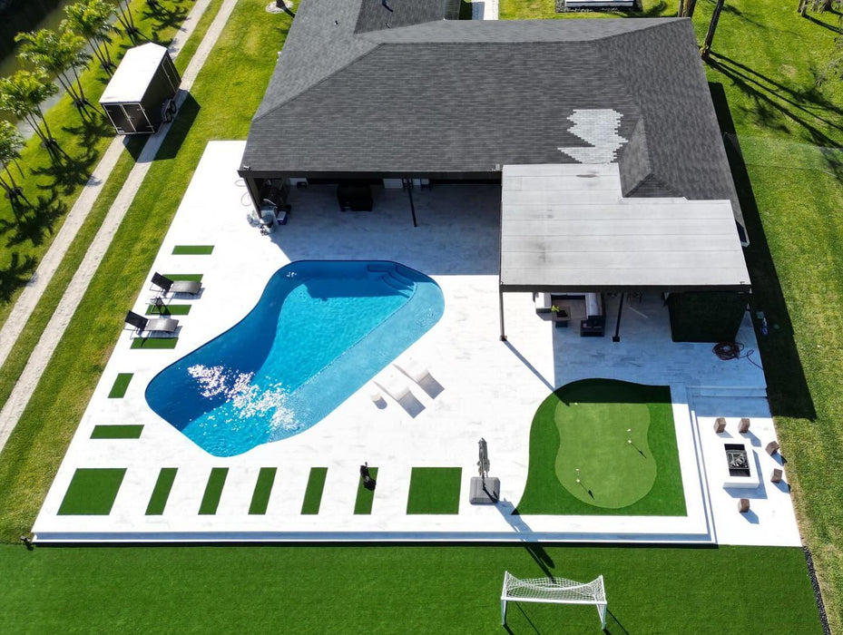 Bianco White Marble Sandblasted Brushed French Pattern Paver