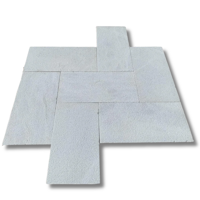 Bianco White Marble 16 X 24 Sandblasted and Brushed Paver