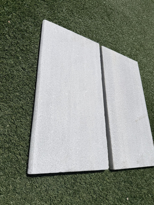 Bianco White Marble Pool Coping 12X24X3CM (VC) BUSHAMMERED BRUSHED