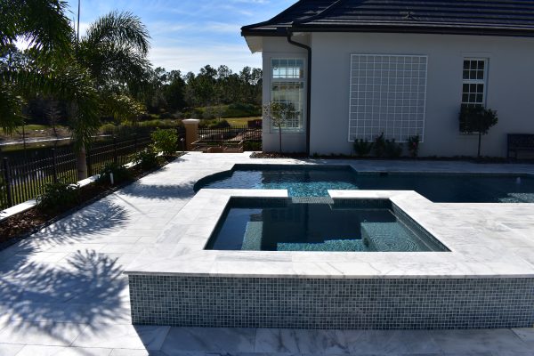 Carrera Marble French Pattern Tumbled Paver