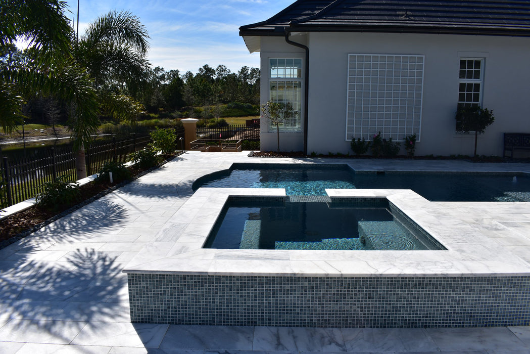 Carrera Marble 12 x 24 Tumbled Paver