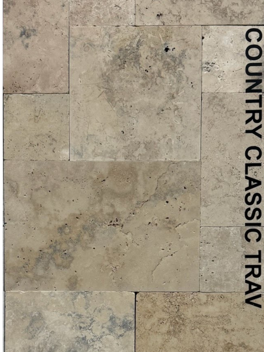 TRAV COUNTRY CLASSIC PAVERS TUMBLED POOL COPING 12X12X3CM