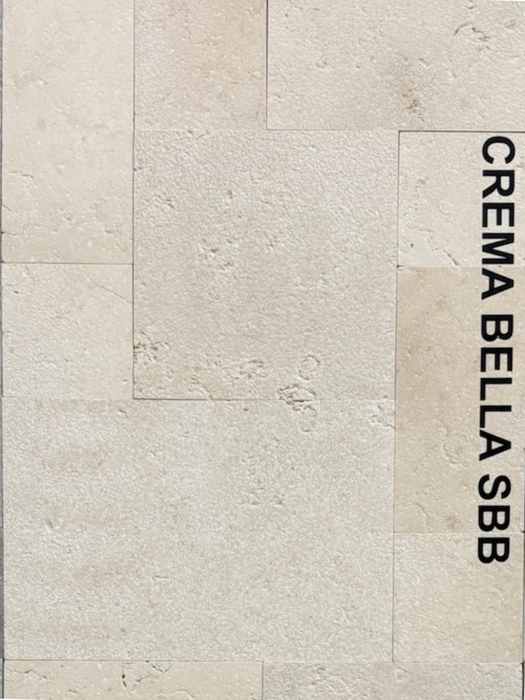Crema Bella French Pattern Paver 3 Cm Bush Hammered And Brushed