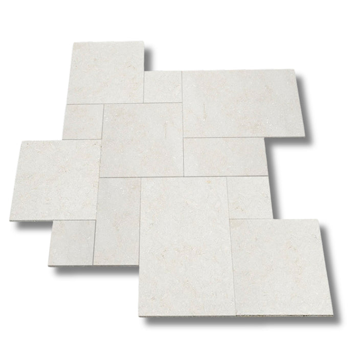 Crema Bella French Pattern Leathered Paver