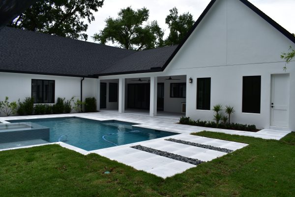 Gray Blue Tahoe French Pattern Sandblasted Paver