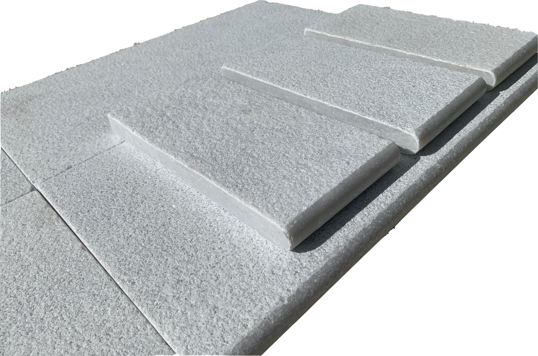 Bianco White Marble 6 x 12 Sandblasted and Brushed Paver