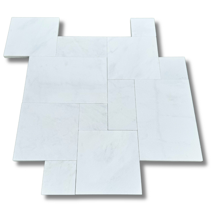 Fantasy White French Pattern SandBlasted and Tumbled Paver