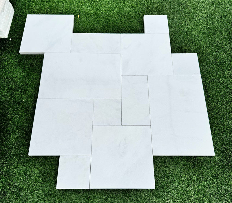 Fantasy White French Pattern SandBlasted and Tumbled Paver