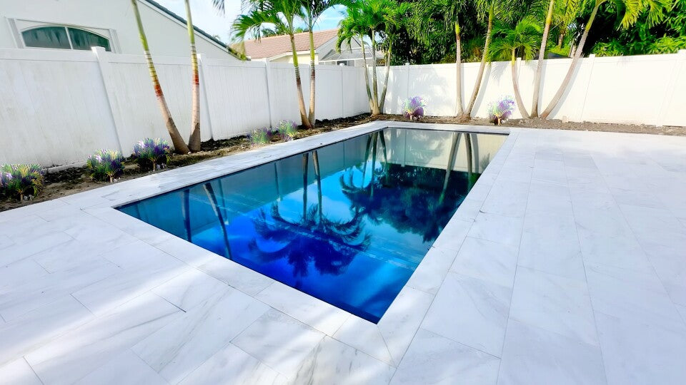 Fantasy White Marble Paver 12 x 24 Sandblasted