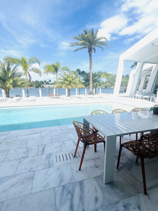 Fantasy White Marble Paver 16 x 24 Sandblasted
