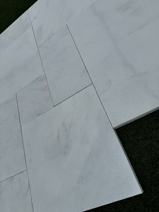 Fantasy White French Pattern SandBlasted and Tumbled Paver