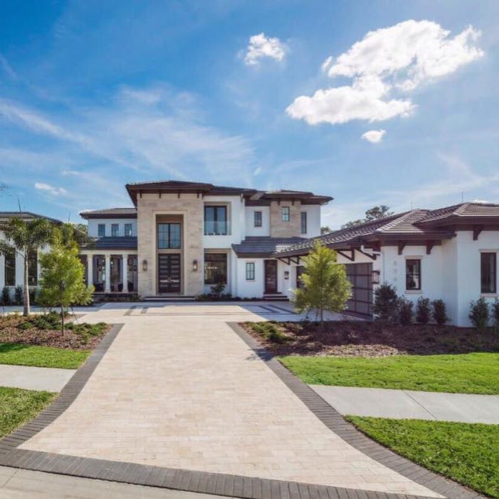 Galala Cream French Pattern Tumbled Paver