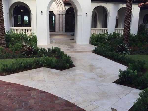 Galala Cream French Pattern Tumbled Paver