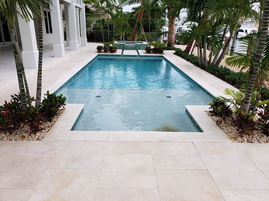 Galala Cream French Pattern Tumbled Paver