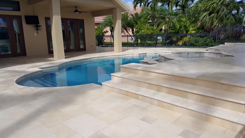 Galala Cream French Pattern Tumbled Paver