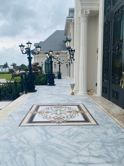 Carrera Marble 12 x 24 Tumbled Paver