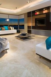 Ivory Travertine 24 x 24 Filled and Honed Tile