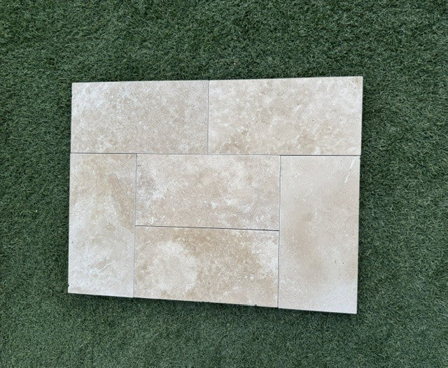 Ivory Travertine Paver 6 X 12 Tumbled