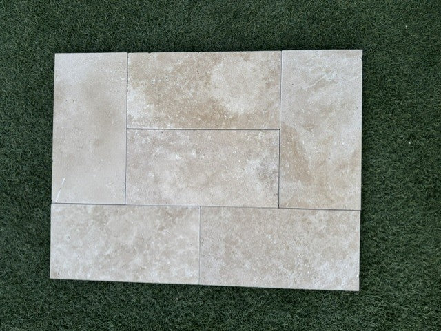 Ivory Travertine Paver 6 X 12 Tumbled