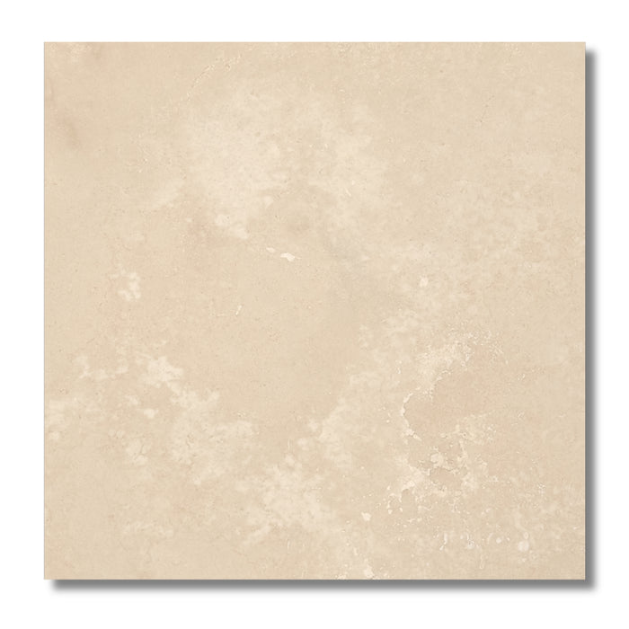 Ivory Travertine 24 x 24 Filled and Honed Tile
