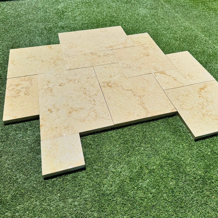 Key West French Pattern Tumbled and Brushed Paver