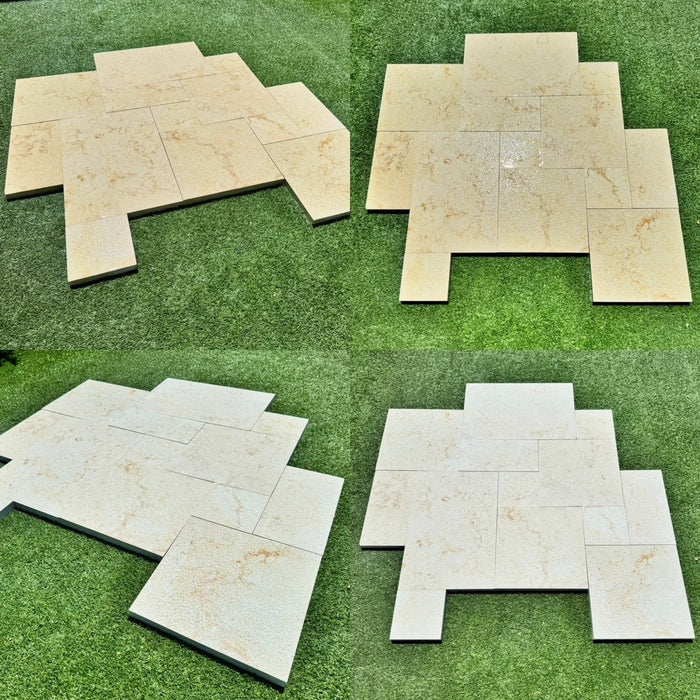 Key West French Pattern Tumbled and Brushed Paver