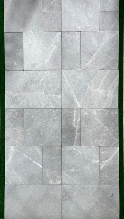 Mikaella Grey French Pattern Leathered Paver