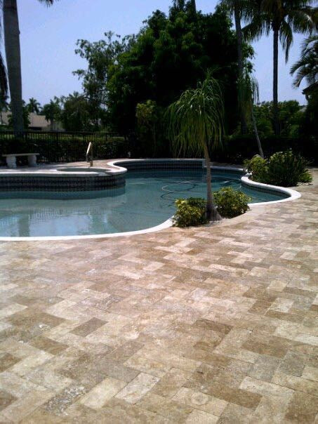 Noche Travertine 6 x 12 Tumbled Paver