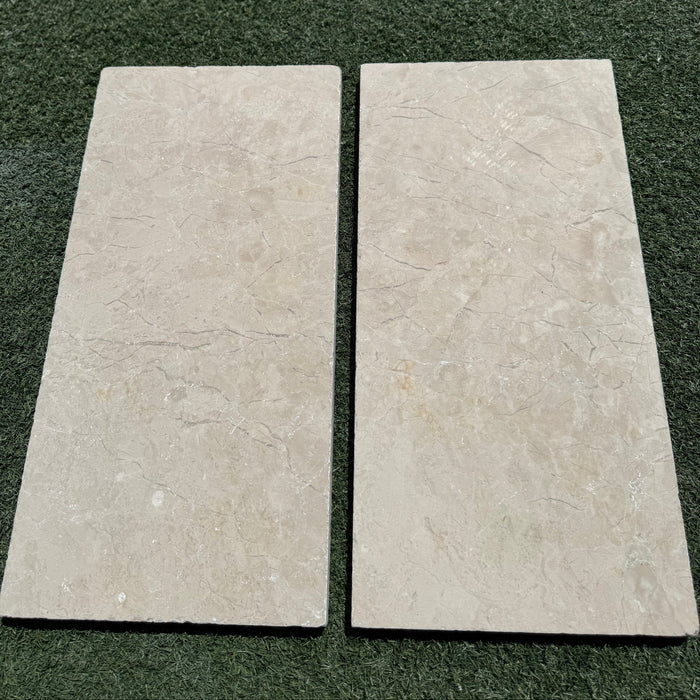 Pearl Beige Marble Paver 12 X 24 Tumbled