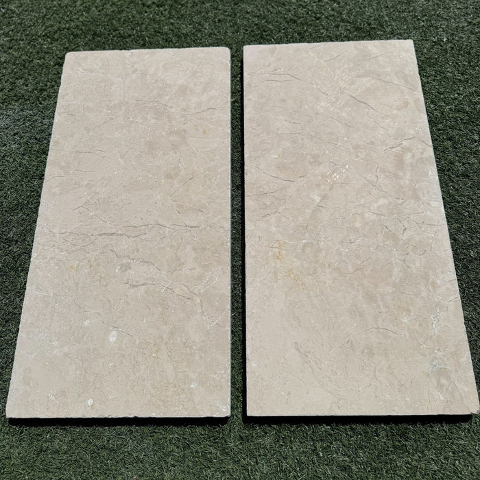 Pearl Beige Marble Paver 12 X 24 Tumbled