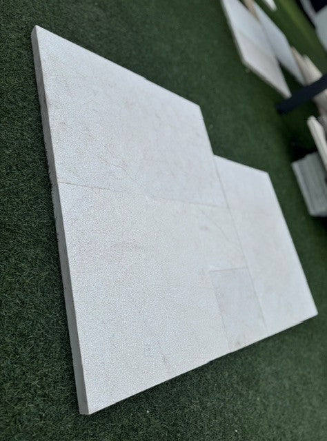 Pearl Beige French Pattern Tumbled Paver
