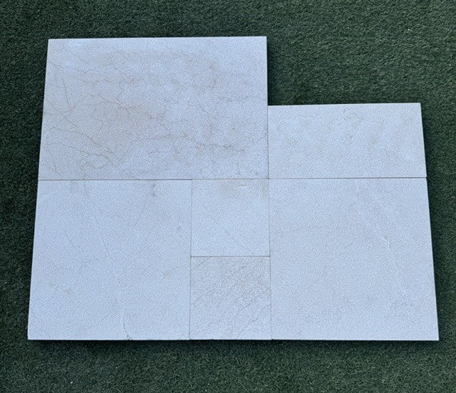 Pearl Beige French Pattern Tumbled Paver