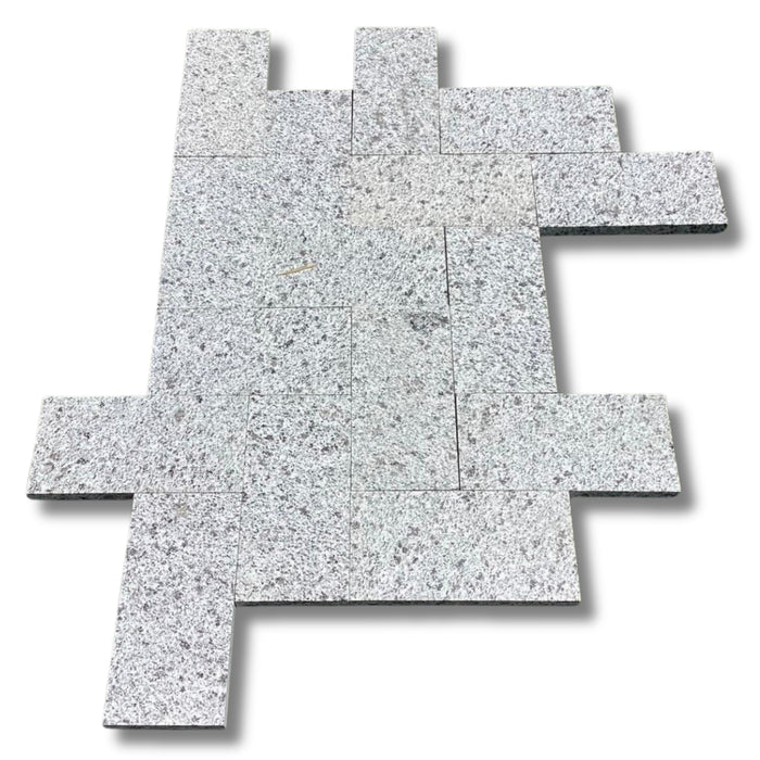 Platinum Granite 6 x 12 Sandblasted and Brushed Paver