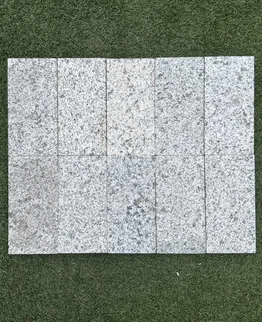 Platinum Granite Paver 4 x 8 Sandblasted and Brushed