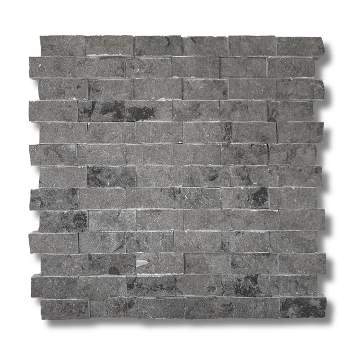 Royal Grey 1 x 2 Split Face Mosaic Tile