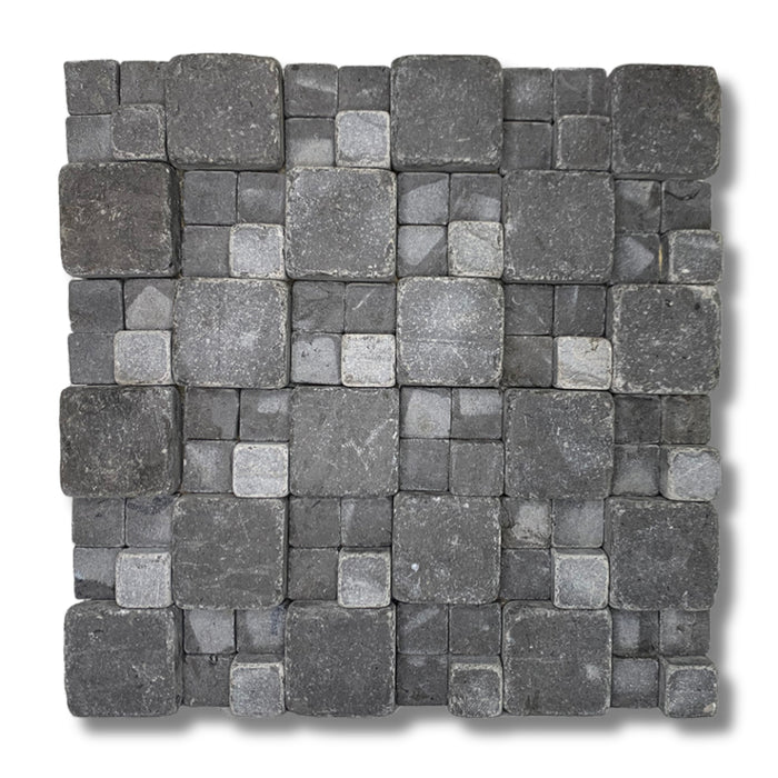 Royal Grey 3D Tumbled Mosaic Tile