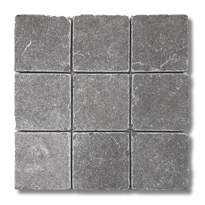 Royal Grey 4 x 4 Tumbled Mosaic Tile